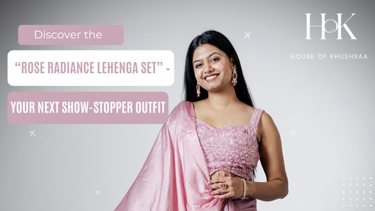 Discover the “Rose Radiance Lehenga Set” – Your Next Show-Stopper Outfit