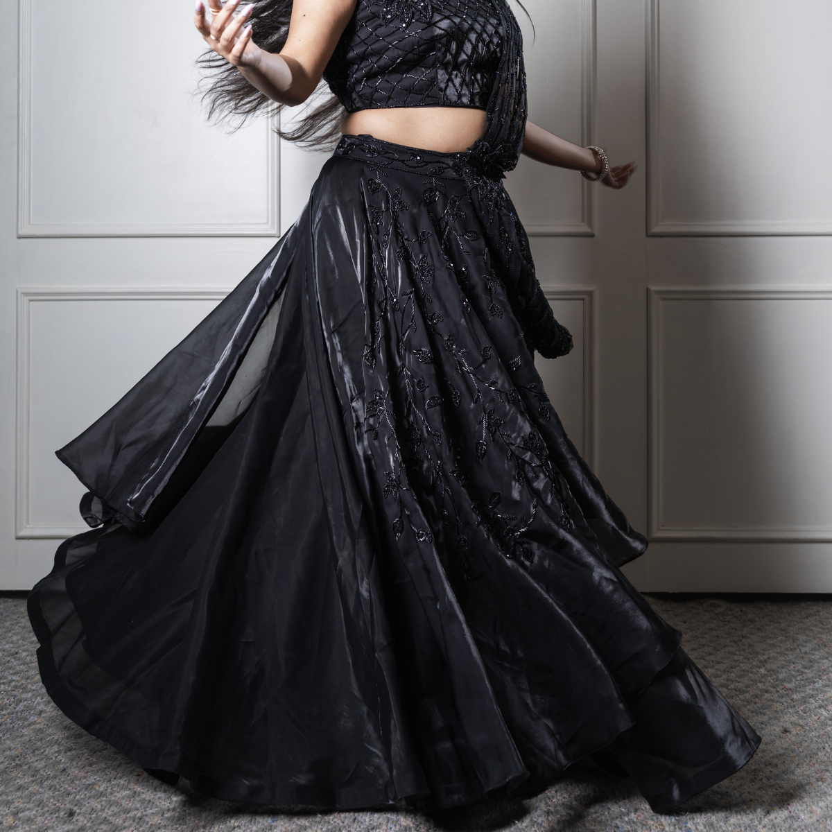 Blackout Bloom Lehenga