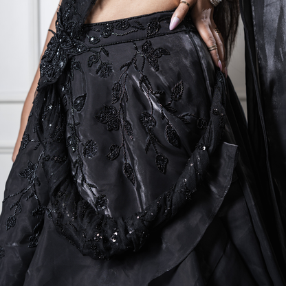 Blackout Bloom Lehenga