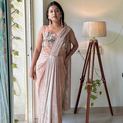 Champagne Trail Gown