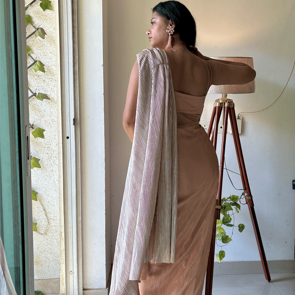 Champagne Trail Gown