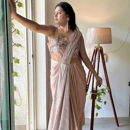 Champagne Trail Gown