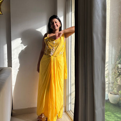 Sunlit Glow Yellow Gown