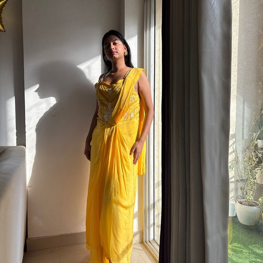 Sunlit Glow Yellow Gown