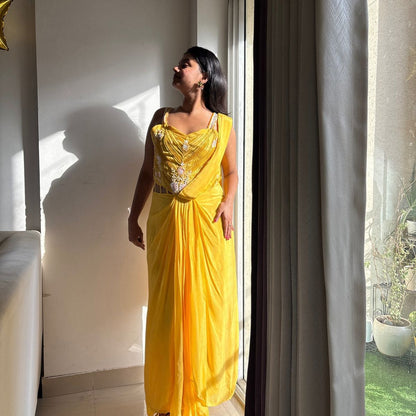 Sunlit Glow Yellow Gown