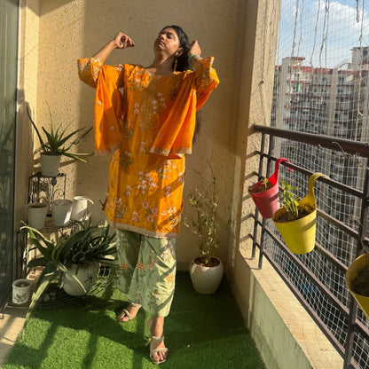 Mustard Meadow Embroidered Set